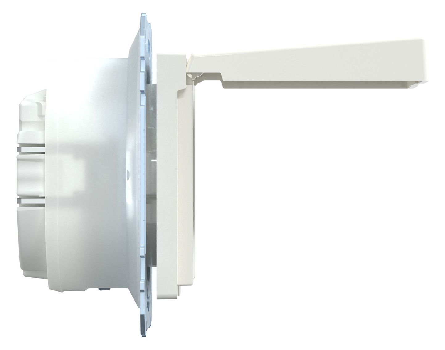 Mert MEG 2314-0319 SCHUKO-Steckdose BRS Klappd. IP44 StK polarweiß glänz. Sys.M