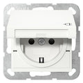 GIRA 475427 SCHUKO-Steckdose KD+Shutter SRK System 55 Reinweiß seidenmatt