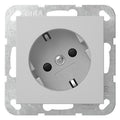 GIRA 4418015 SCHUKO-Steckdose 30°+ Shutter System 55 Grau matt (lackiert)