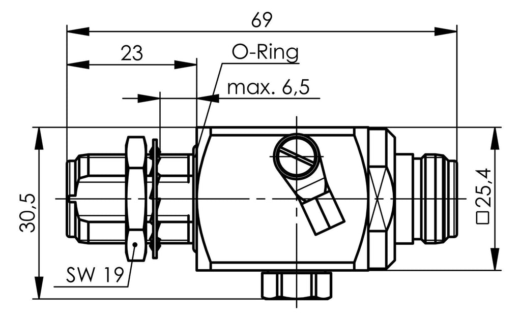 TEGA 100024248 N-Überspannungsableiter (F-F) 50Ohm 90V Einbau