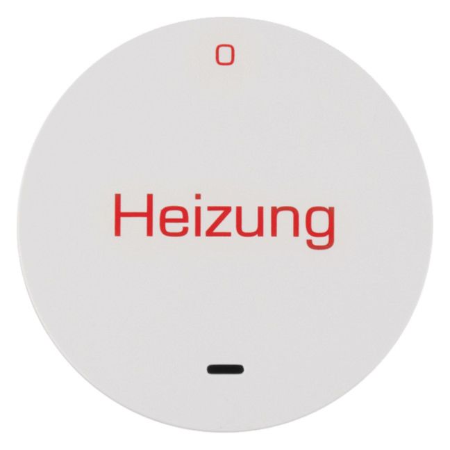 Berker 16212059 Wippe m.Linse u.rtem Aufdruck "Heizung" u."0" R.x pws