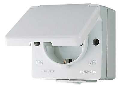 Jung 621 W-1 SCHUKO®-Steckdose 16 A 250V IP44 WG600