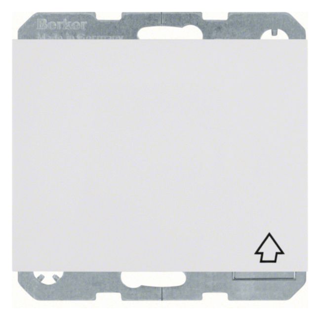 Berker 47517209 Steckdose SCHUKO+Klappd. selbstschl. u.erh.BS K.1 polarweiß glänz