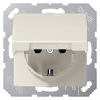 Jung AS1521KL SCHUKO Steckd.m.Klappd.