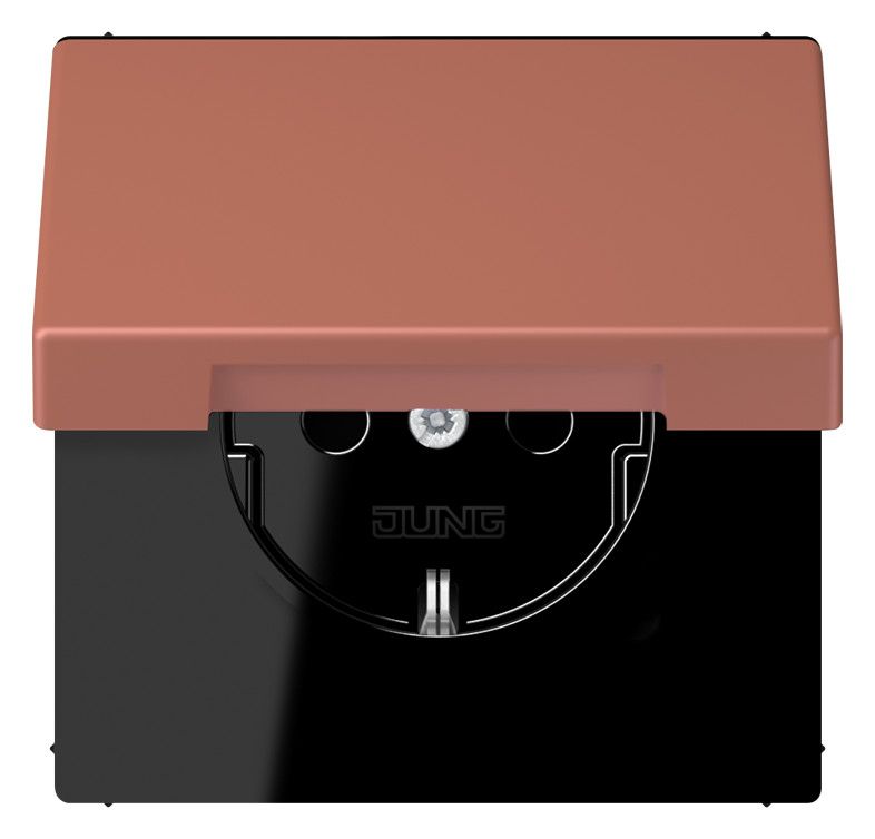 Jung LC1520BFKIKL236 SCHUKO Steckd.KI m. Klappdeckel LC32121