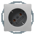 Berker 47276084 Steckdose SCHUKO 45° Q.1/Q.3 alu samt lackiert