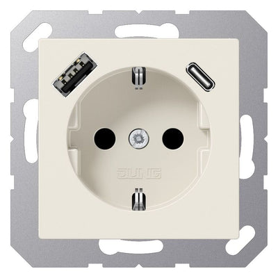 Jung A1520-15CA SCHUKOsteckdose m.USB Typ AC