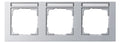 GIRA 109325 Abdeckrahmen 3fach waager. BSF E2 Farbe Alu