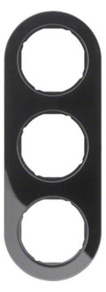 Berker 10132045 Rahmen 3fach Serie R.Classic schwarz glänzend