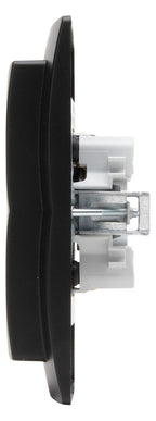 Kopp 920950089 PARIS Schuko Steckdose 2f m.erhöhtem Ber.schutz schwarz matt