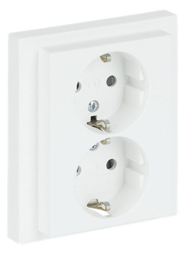 BJ 202 EUJB-884 SCHUKO® Doppelsteckdose volle Abdeckung EBS