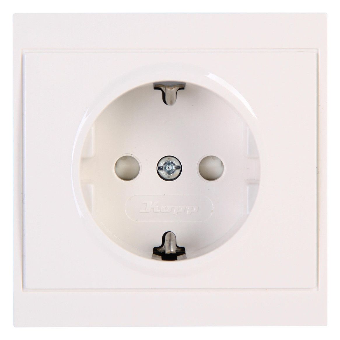 Kopp 923401083 MALTA Schuko Steckdose erh.Ber.schutz weiß