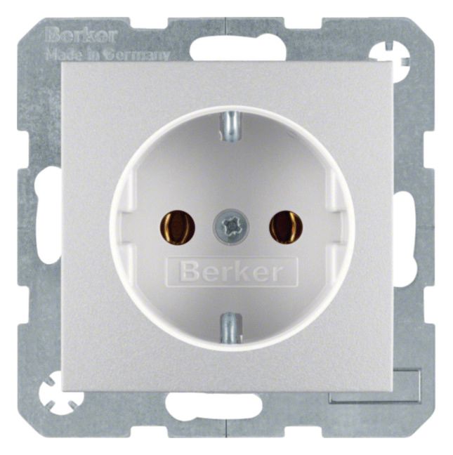 Berker 41431404 Steckdose SCHUKO B.7 alu matt