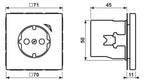 Jung BTLC1521S219 JUNG HOME SCHUKO Steckdose LC32050