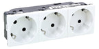Legrand 077253 Schuko Steckdose 45° 3-fach 6-modulig Mosaic weiß