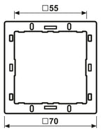 Jung LS4AR Adapterrahmen z.Integration der Tastsensormodule in LS/FD-design
