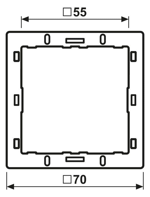 Jung LS4AR Adapterrahmen z.Integration der Tastsensormodule in LS/FD-design