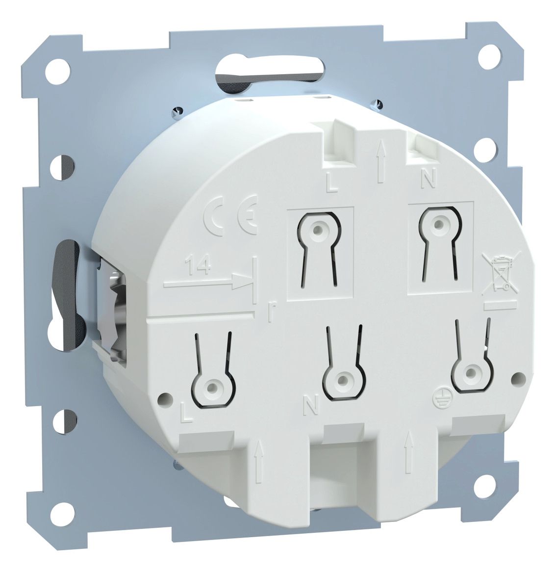 Mert 232814 FI-SCHUKO-Steckdose BRS anthrazit System M