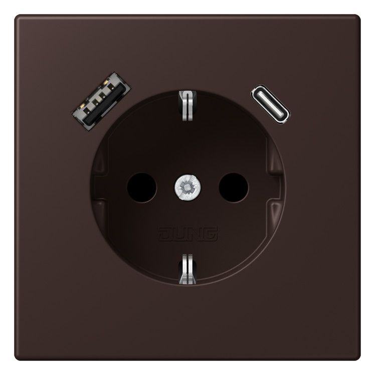 Jung LC1520-15CA252 SCHUKO-Steckd.m.USB Typ AC LC4320J