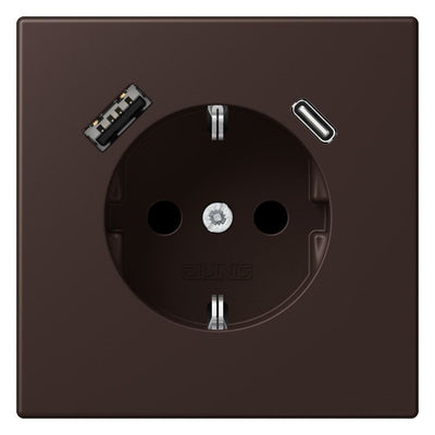 Jung LC1520-15CA252 SCHUKO-Steckd.m.USB Typ AC LC4320J