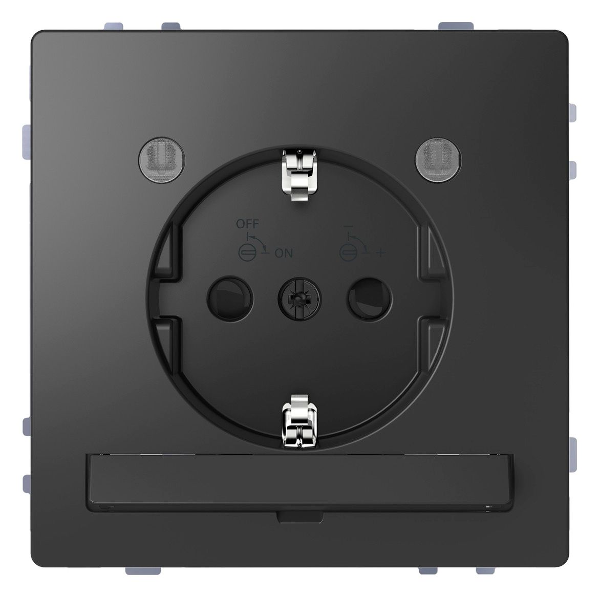 Mert MEG 2304-6034 SCHUKO-Steckdose Lichtauslass LED-Modul BRS StK Anthrazit
