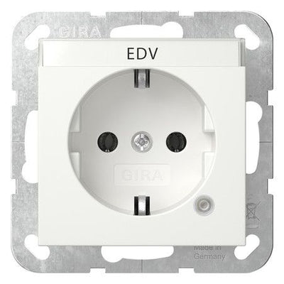 GIRA 445203 SCHUKO-Steckdose Kontroll+ BSF System 55 Reinweiß glänzend