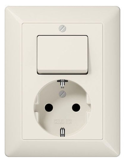 Jung AS5576U SCHUKO Steckdose m.Aus-Wechselschalter Serie AS/CD weiß