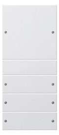 GIRA 218427 Wippenset 4fach (1+3) System 55 Reinweiß seidenmatt (lackiert)