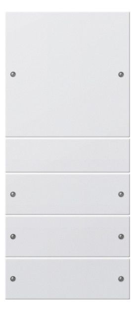 GIRA 218427 Wippenset 4fach (1+3) System 55 Reinweiß seidenmatt (lackiert)