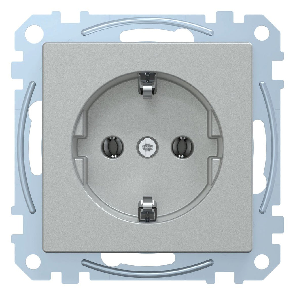Mert MEG 2401-0460 SCHUKO-Steckdose SK aluminium System M