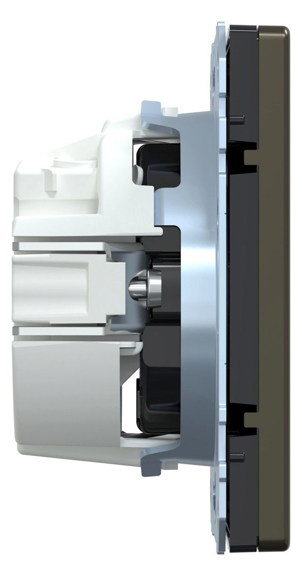 Mert MEG 2301-6052 SCHUKO-Steckdose Steckklemme Moccametallic