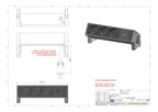 Bachmann 902.4048 DESK2 3xSchuko Strom 0,2m GST18 Inox lackiert