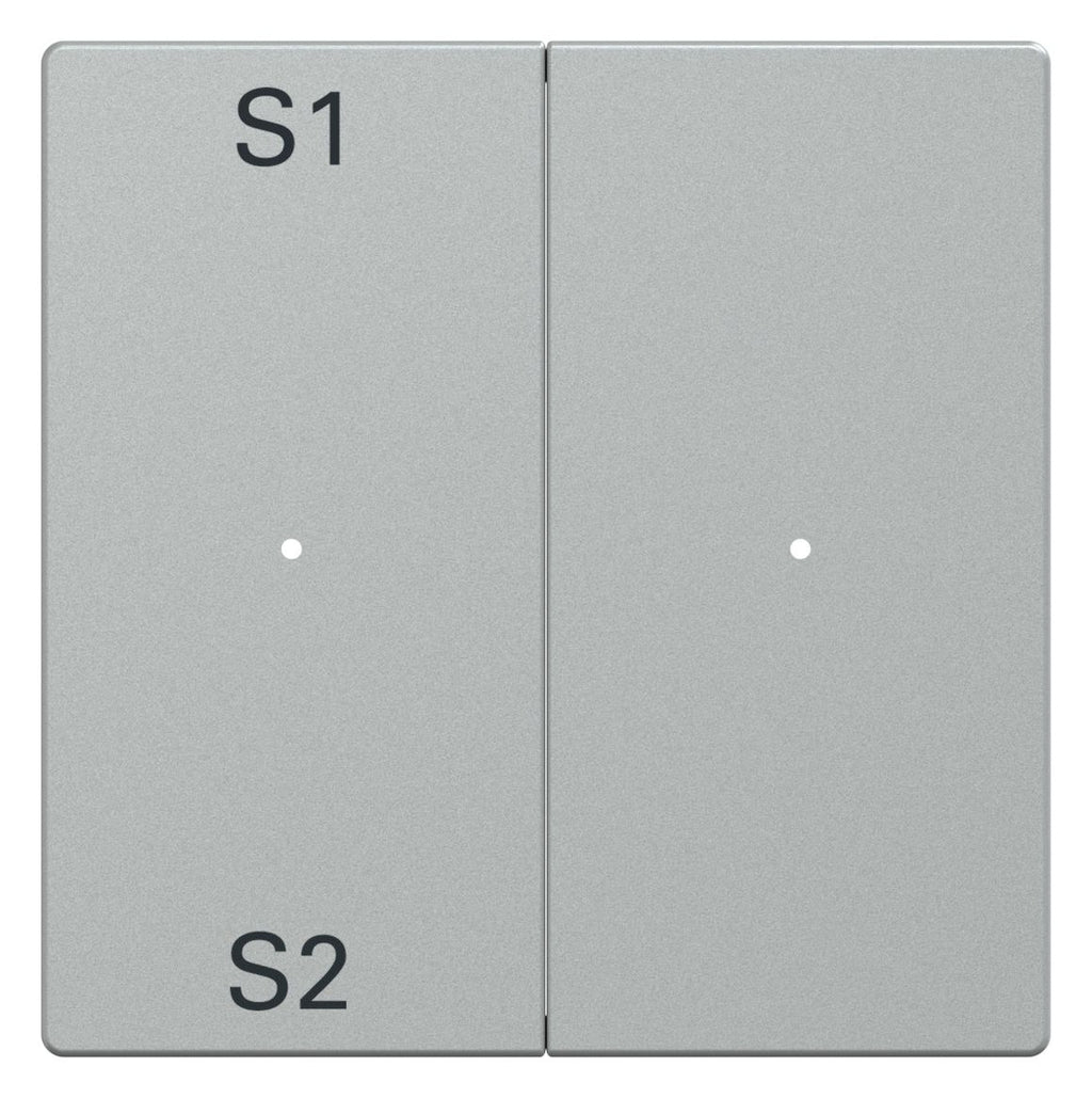 Mert MEG 5226-0460 Wippen f.Taster- Modul 2f (Szene1/2 blank) aluminium