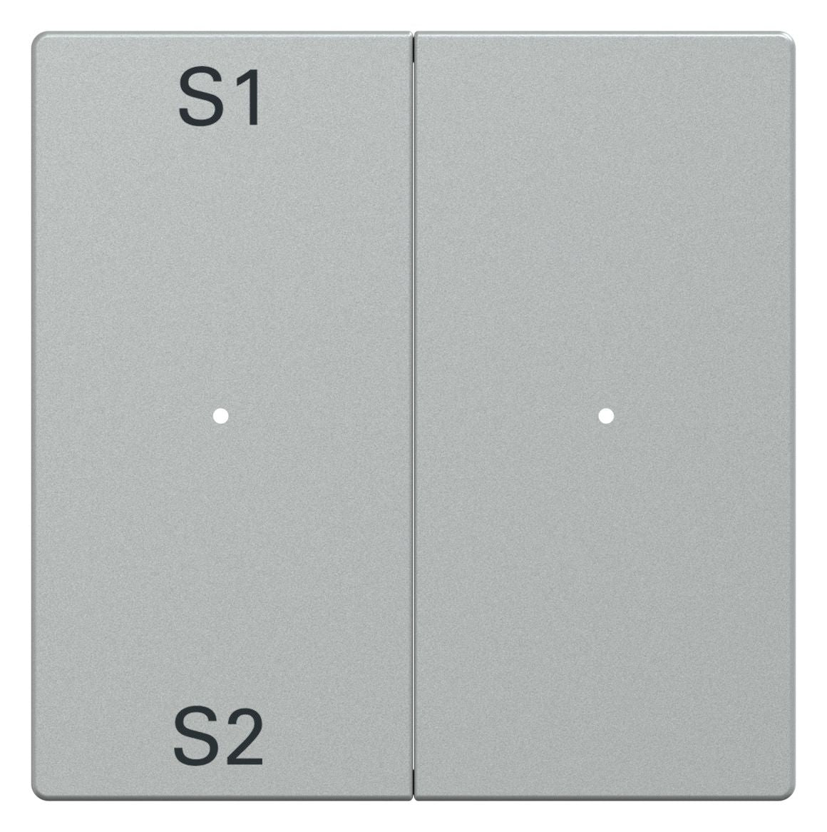 Mert MEG 5226-0460 Wippen f.Taster- Modul 2f (Szene1/2 blank) aluminium
