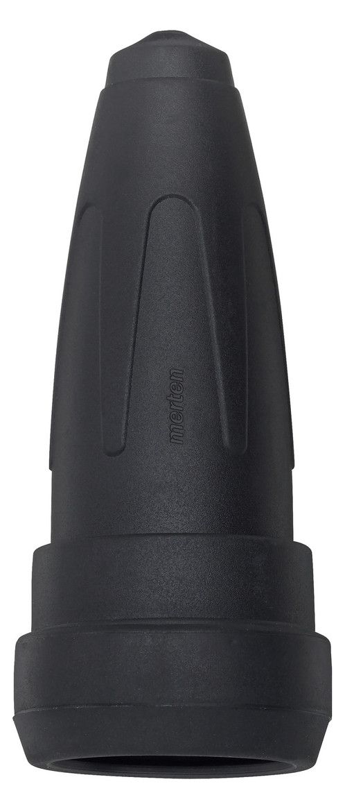 Mert 174051 Gummi-SCHUKO-Kupplung schwarz m.Schnappkragen
