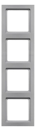 Berker 10146094 Rahmen 4fach Q.3 alu samt lackiert