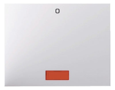 Berker 14177109 Wippe m.Linse rot+ Aufdruck 0 K.1 polarweiß glänzend