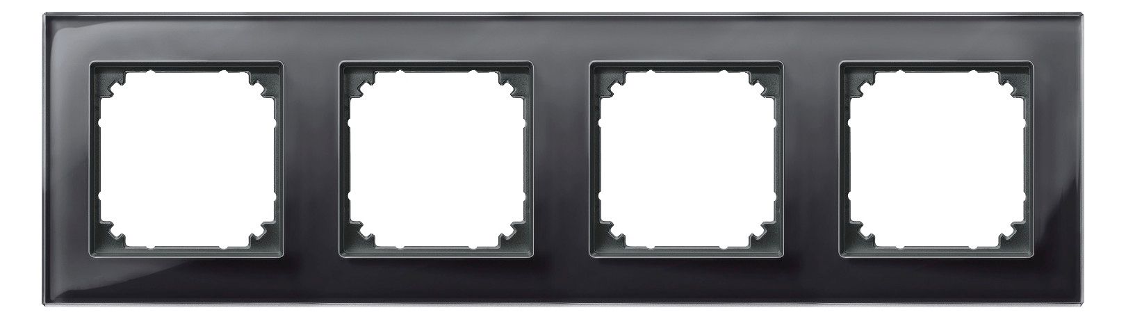 Mert 489403 M-PLAN-Echtglasrahmen 4f Onyxschwarz