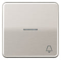 Jung CD590KO5KPT Wippe Symbol Klingel m.Lichtleiter platin
