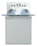 Mert MEG 2312-0460 SCHUKO-Steckdose BRS Klappd.+Schriftf. StK aluminium Sys.M