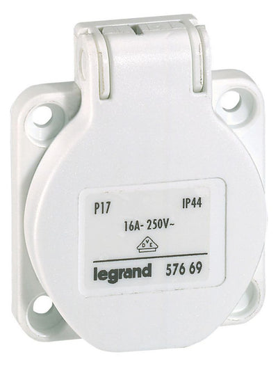 Legrand 057669 Einbau Schuko Steckdose P17 Tempra 16A weiß deutscher Standard