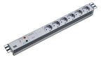 Bachmann 333.402 19" 1HE 6xSchuko 1xGVS Strom 2m Schuko