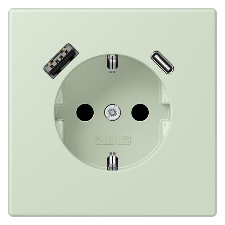 Jung LC1520-15CA218 SCHUKO-Steckd.m.USB Typ AC LC32042