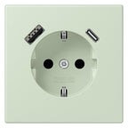 Jung LC1520-15CA218 SCHUKO-Steckd.m.USB Typ AC LC32042