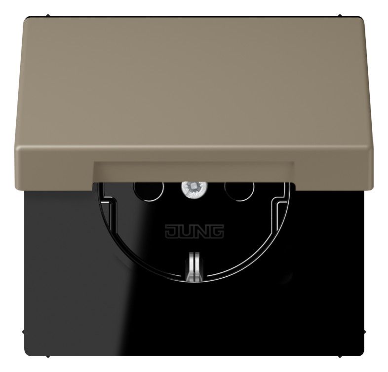 Jung LC1520BFKL242 SCHUKO Steckd.m.Klappdeckel LC32141