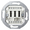 GIRA 003202 Anschlussdose TAE 2x6/6 NFF Einsatz Weiß
