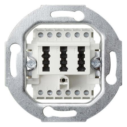 GIRA 003202 Anschlussdose TAE 2x6/6 NFF Einsatz Weiß