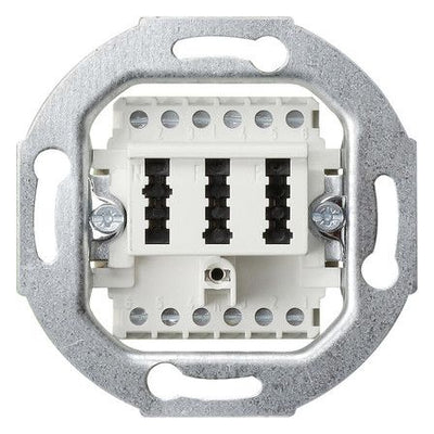 GIRA 003202 Anschlussdose TAE 2x6/6 NFF Einsatz Weiß
