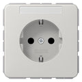Jung CD1520BFNALG SCHUKO Steckdose Schriftfeld bruchsicher lichtgrau