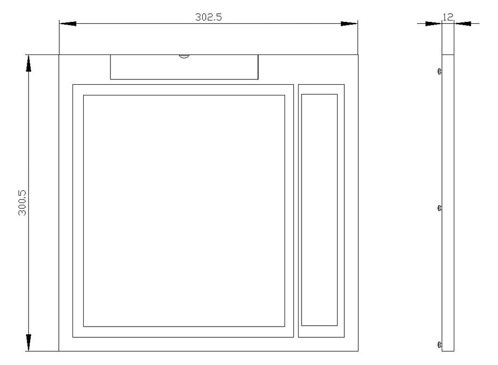 Siemens 3VW9011-0AP02 Türdichtungsrahmen IP30 f.Einschubschalter